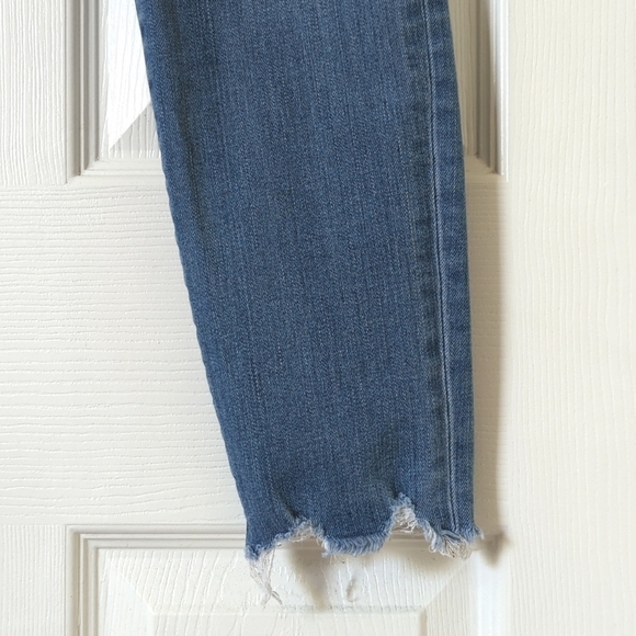 Madewell Classic 9" High Rise Distressed Medium Wash Cropped Skinny Jeans 29 - Picture 15 of 15